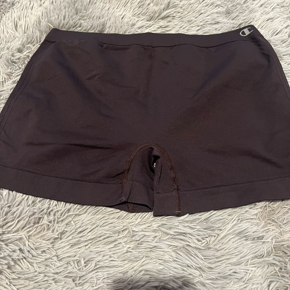 Champion Black Athletic Shorts Mid-Thigh Tailored Fit